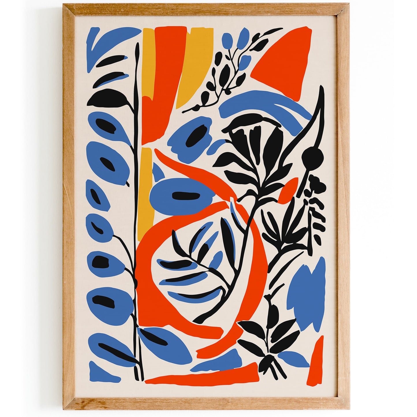 Eclectic Floral Poster - Colorful Botanical Art