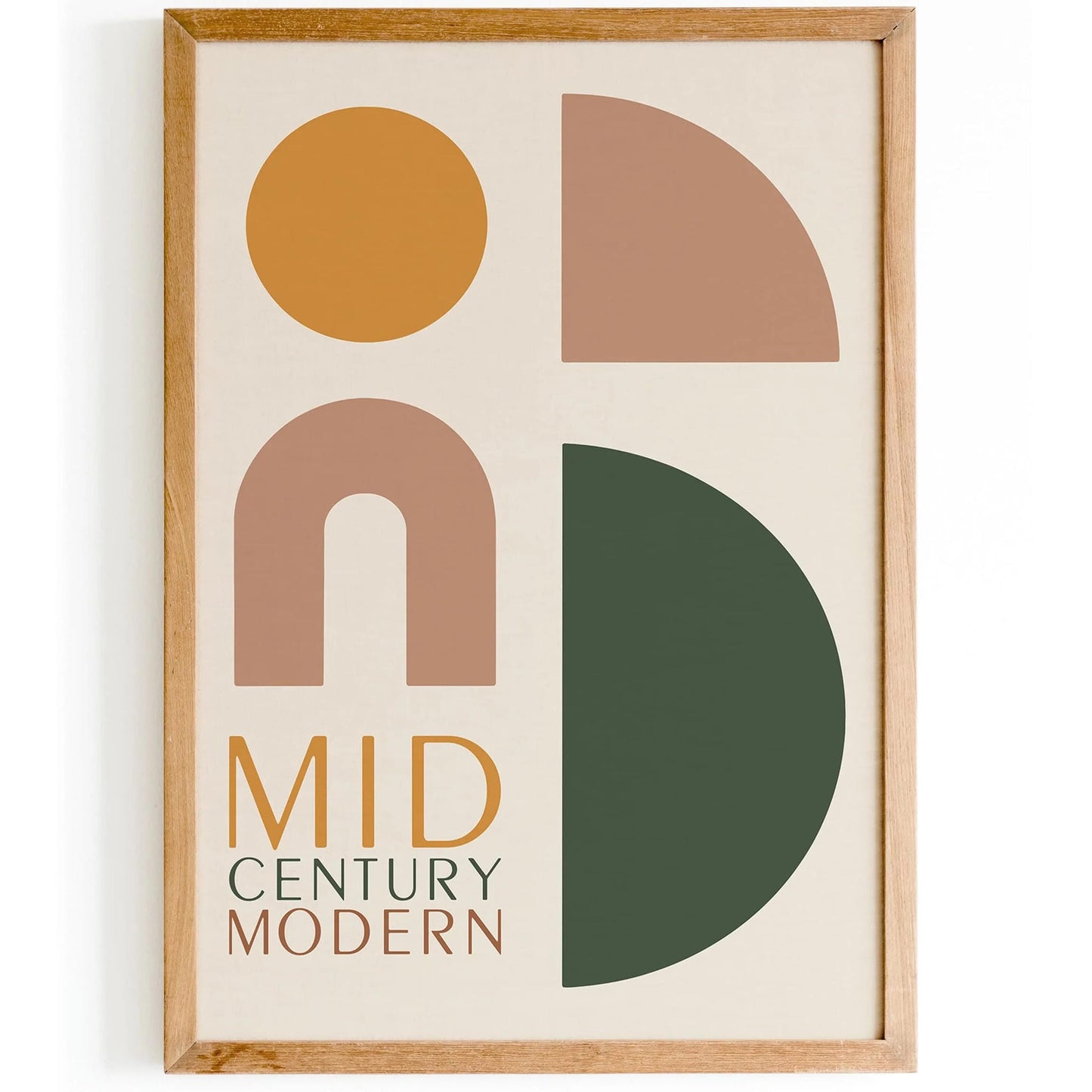 Mid Century Modern Geometric Art Print 2025