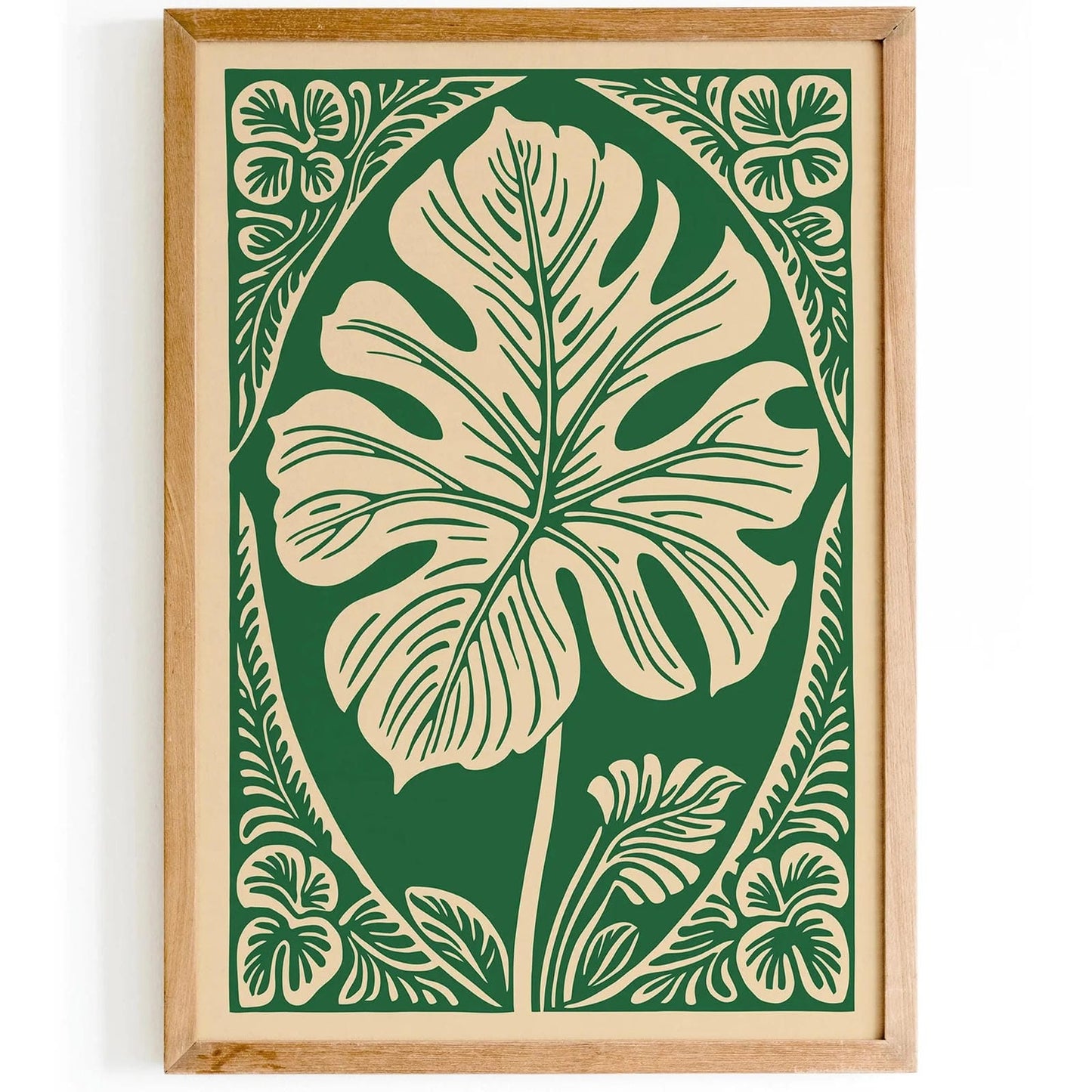 Green Thailand Nature Big Leaf Poster