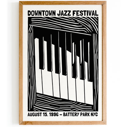 Downtown NYC Jazz Festival 1996 Poster