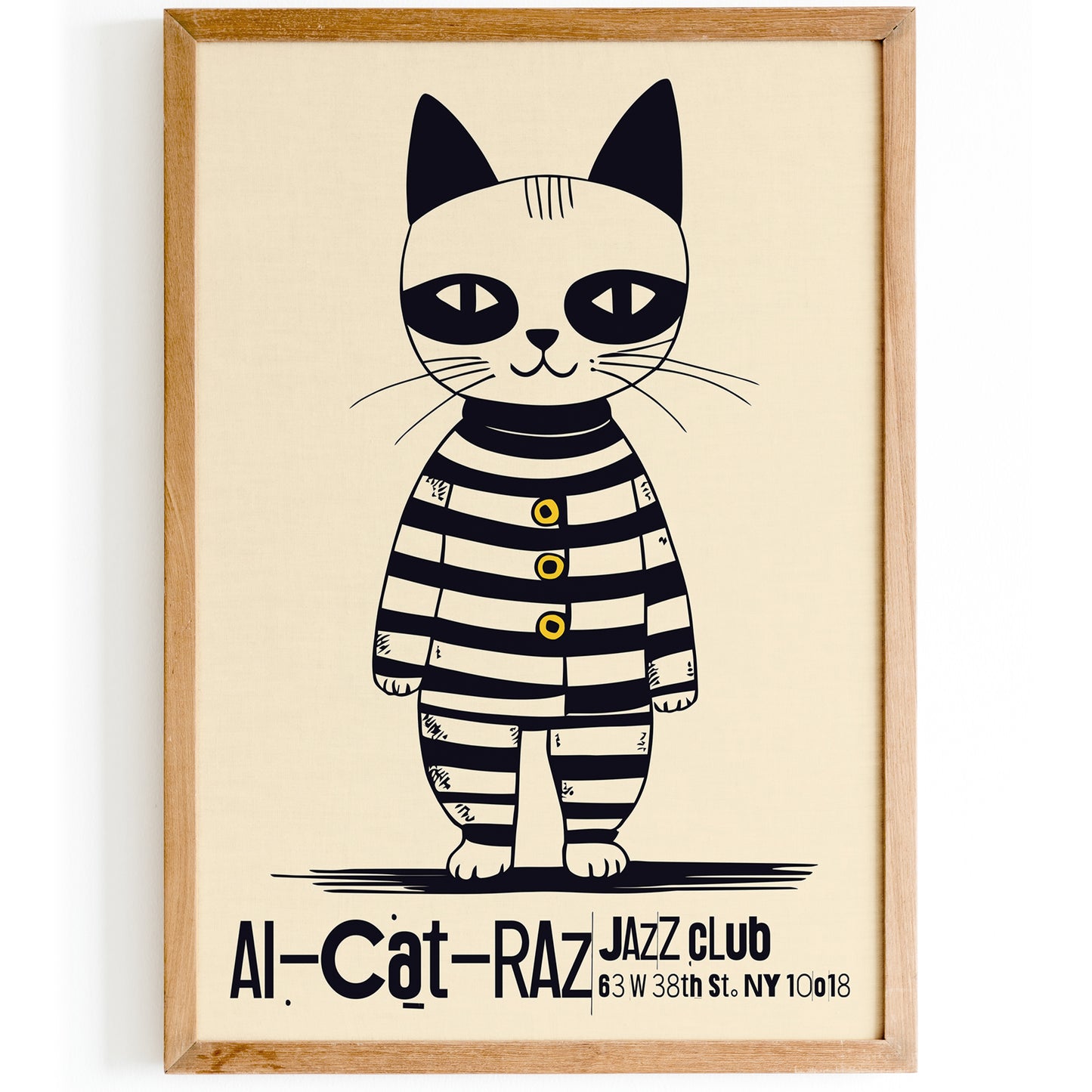 Al-Cat-Raz Jazz Club NYC Poster