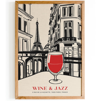 Wine & Jazz Festival in Paris Wall Art