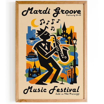 Mardi Groove New Orleans Music Festival Poster
