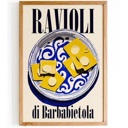 Ravioli Italian Food Poster