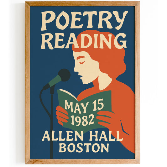 Poetry Reading Boston Poster