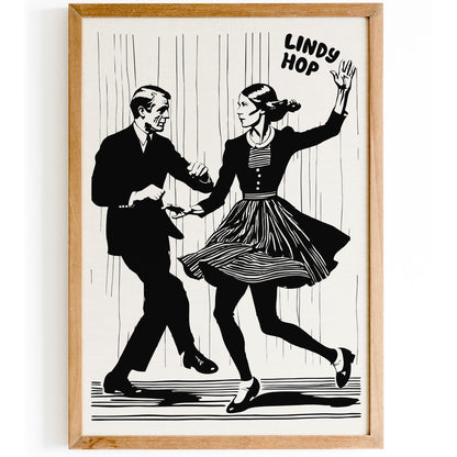 Lindy Hop Dance Poster