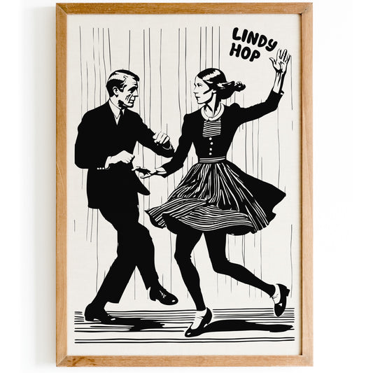 Lindy Hop Dance Poster