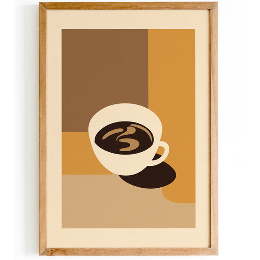 Minimalist Cup of Coffee Poster