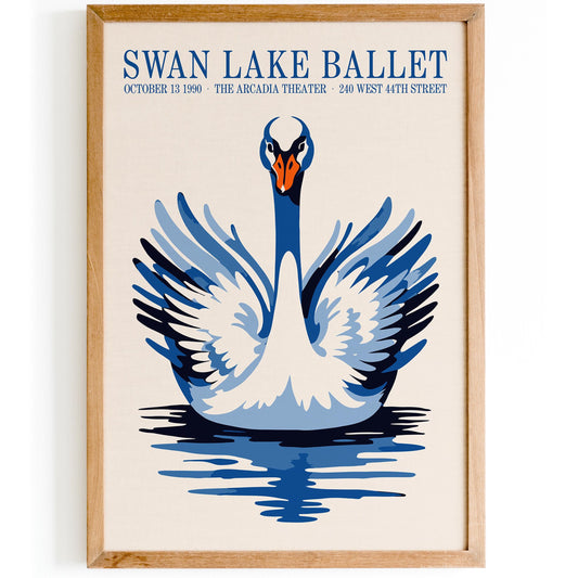 Swan Lake Ballet Poster
