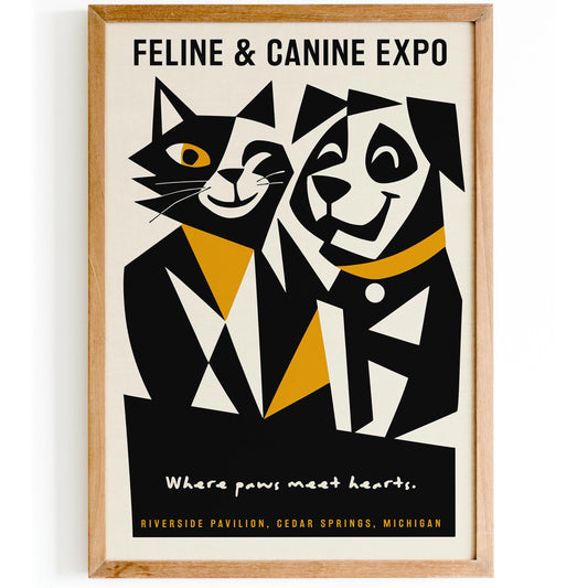 Michigan Cat and Dogs Expo Poster