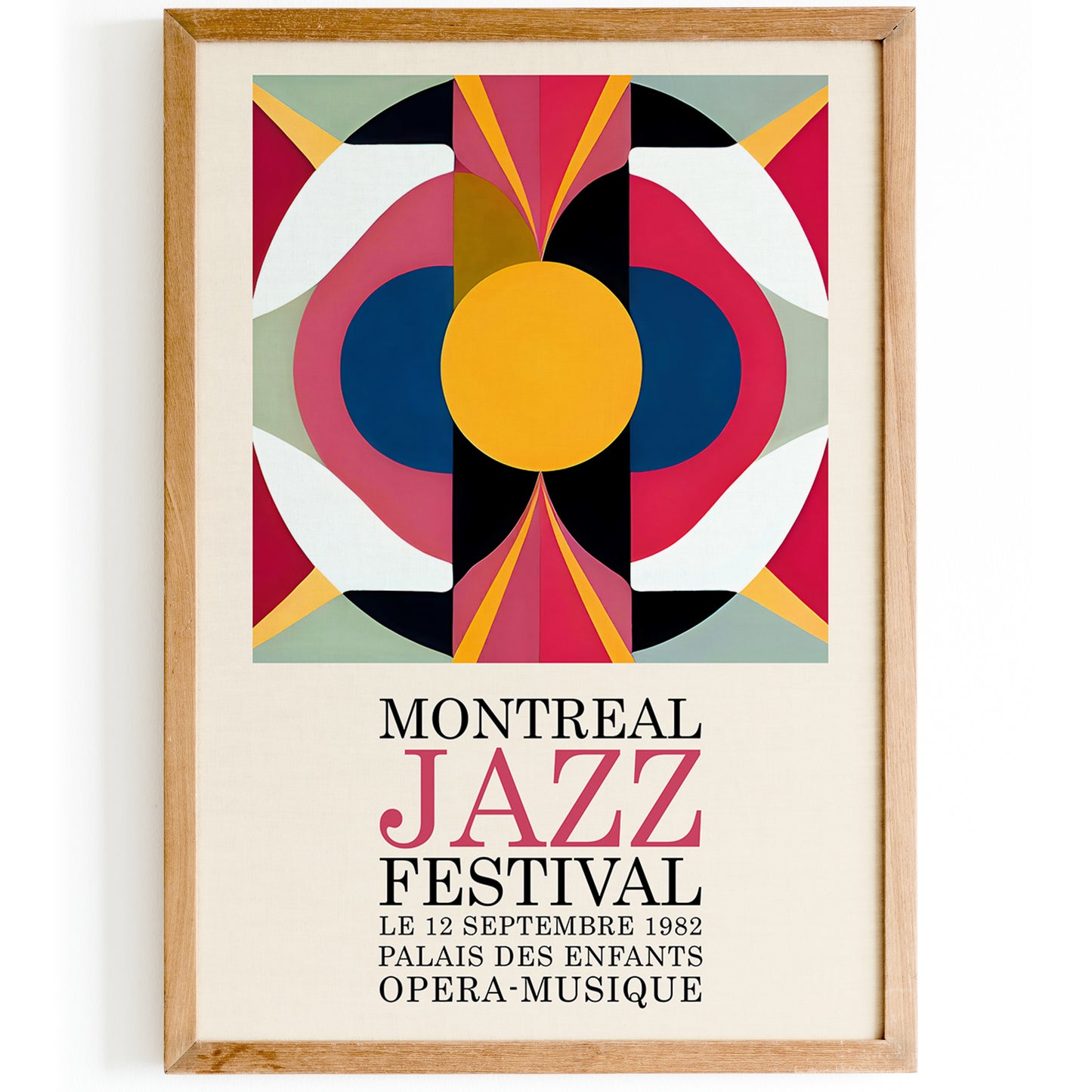 Vintage Montreal Jazz Music Poster