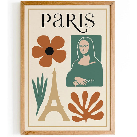 Paris Aesthetic Modern Travel Poster