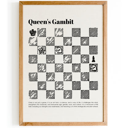 Queen's Gambit - Chess Poster