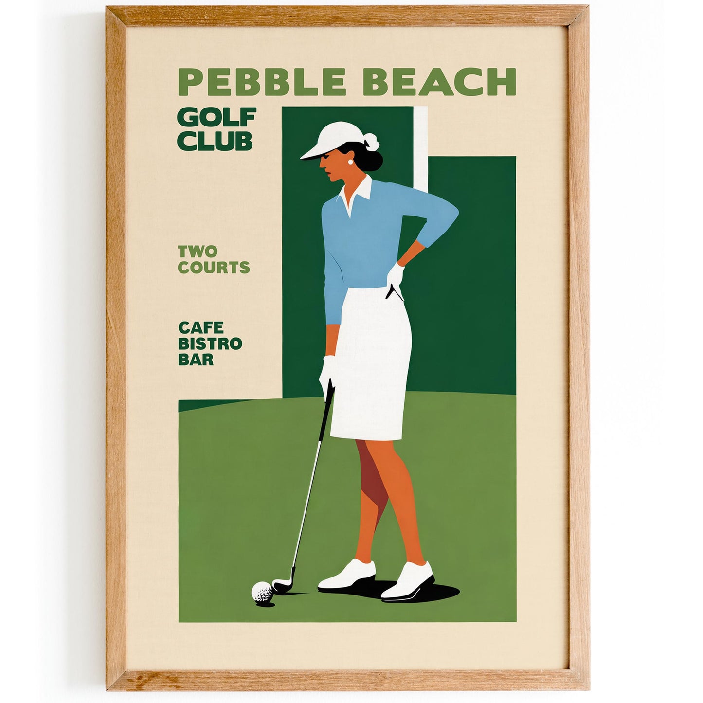 Pebble Beach Golf Poster