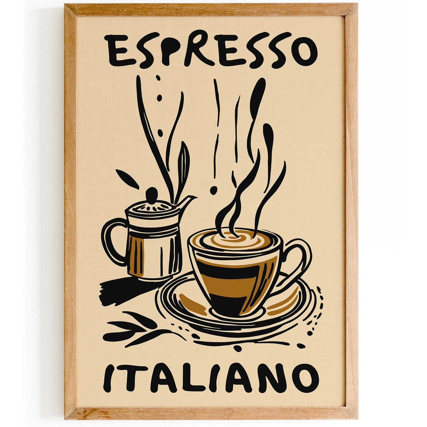 Espresso Italiano Drink Kitchen Poster