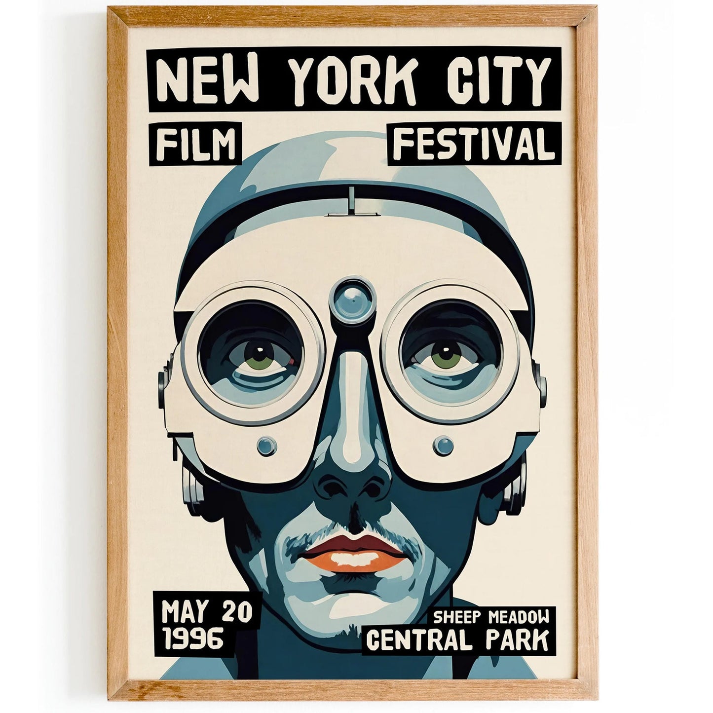 NYC Film Festival Robot Face Poster