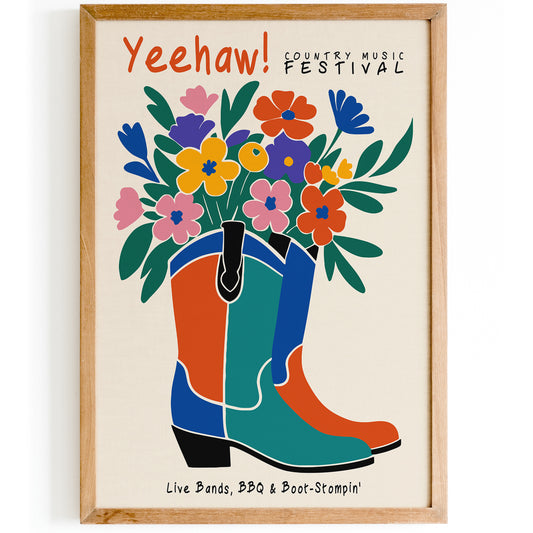 Country Music Festival Poster 2025