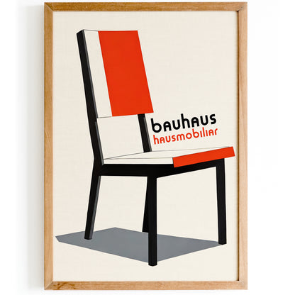 Bauhaus Chair Retro Wall Art