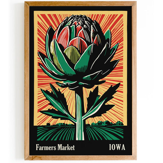 Farmers Market Iowa Poster