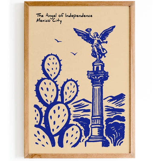 The Angel of Independence Mexico City Poster