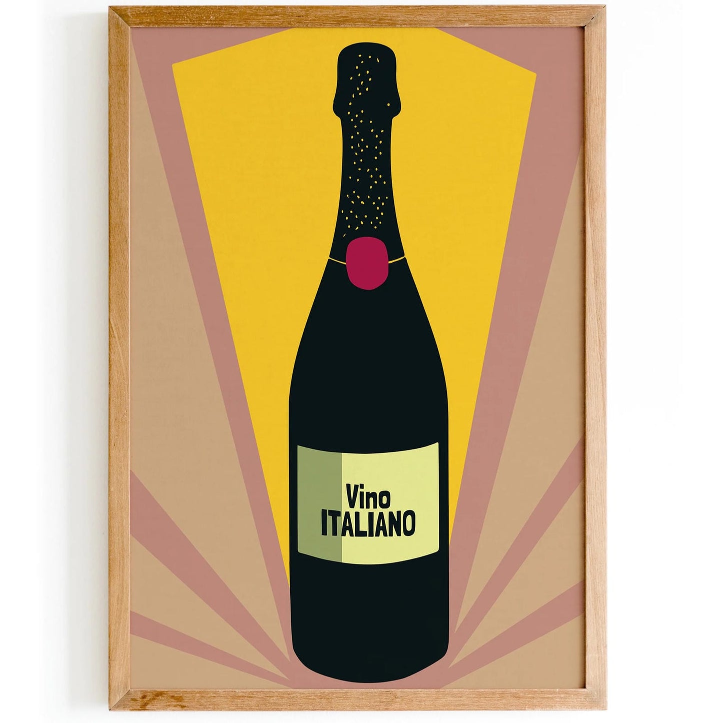 Vino Italiano - Vintage Italian Wine Poster