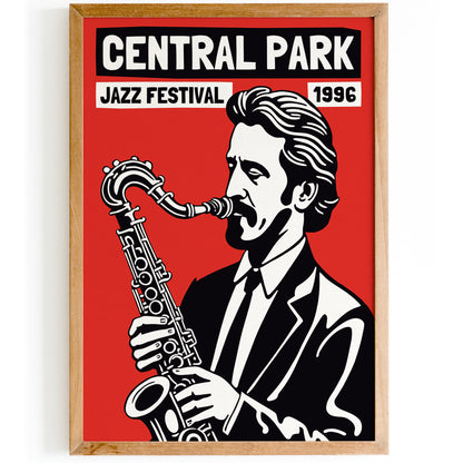 Central Park Jazz Festival 1996 Poster