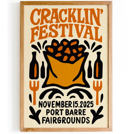 Cracklin Festival Folk Poster