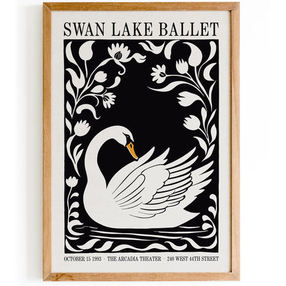 Swan Lake Ballet Poster