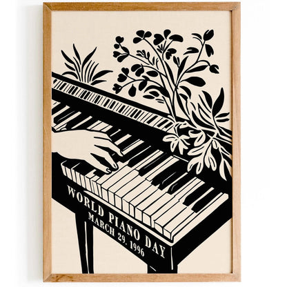 World Piano Day Poster Print