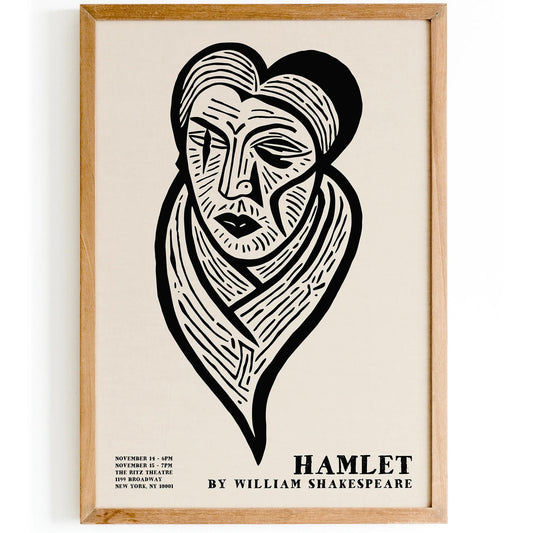 Hamlet by William Shakespeare Poster