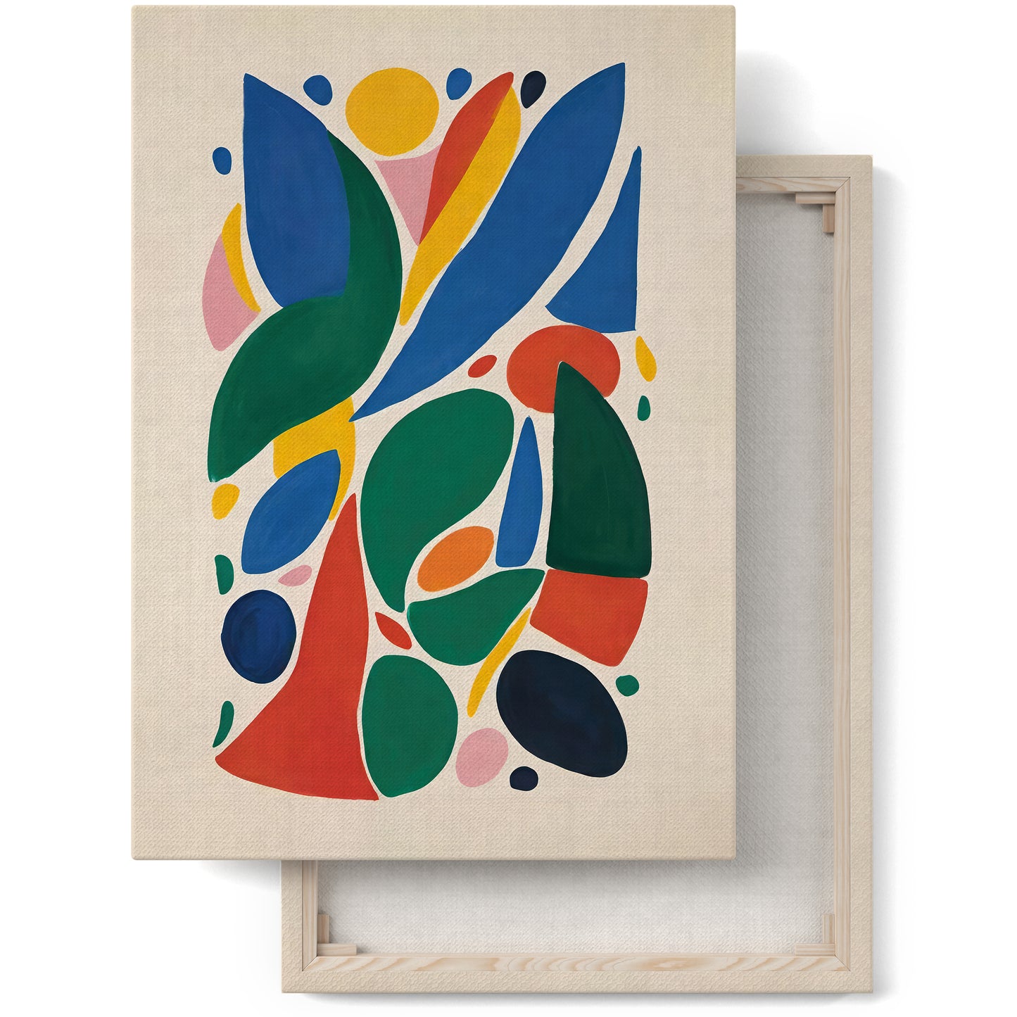 Retro Colorful Abstract Canvas Print