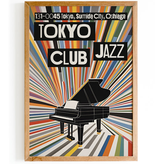 Tokyo Jazz Club - Grand Piano Poster