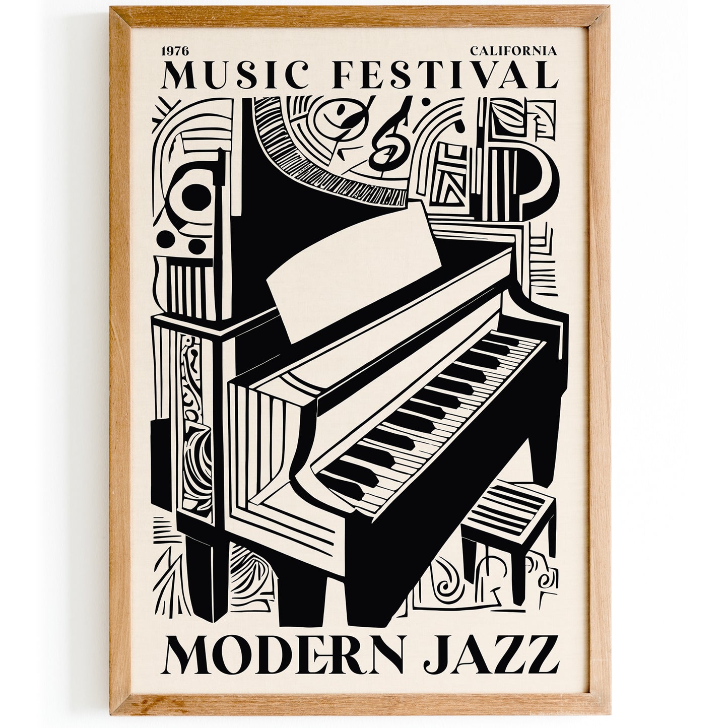 California Modern Jazz Music Poster