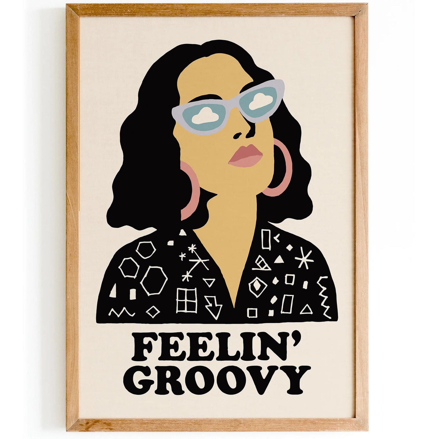 Feelin' Groovy Quote Poster