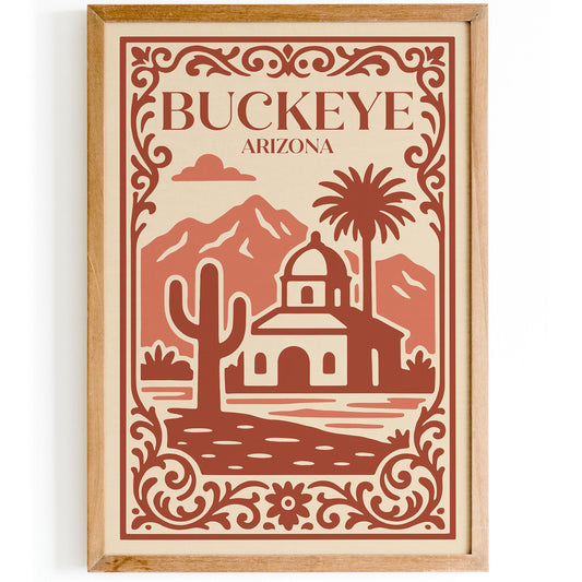 Buckeye Arizona Travel Poster