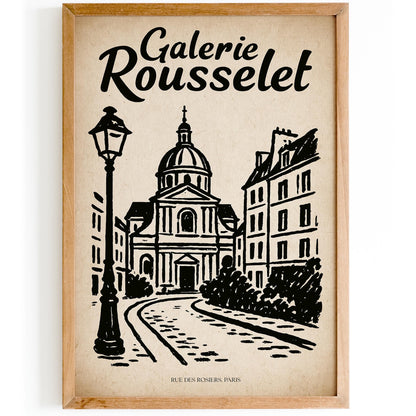 Galerie Rousselet - Rue des Rosiers Paris Art Print