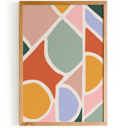 Colorful Abstract Poster - Chic Wall Art