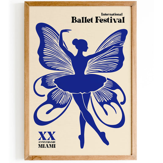 Miami Ballet Festival Dance Poster