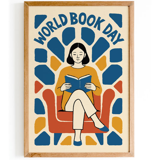 Book Day Abstract Print