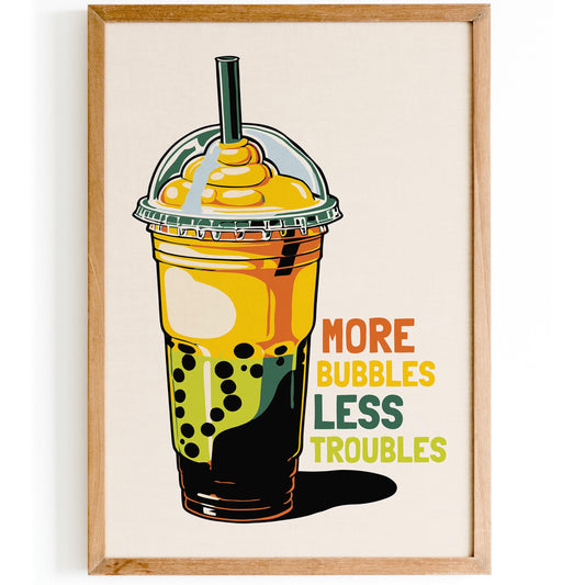 Bubble Tea Drink Poster