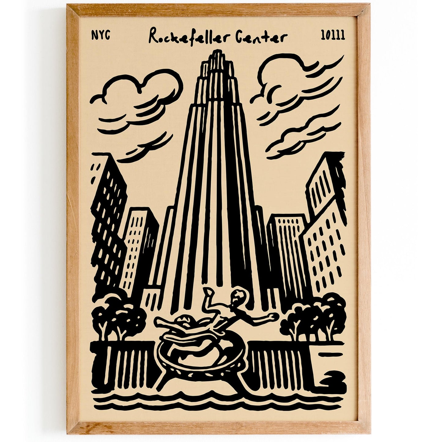 Rockefeller Center Poster - New York City Wall Art
