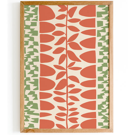 Retro Abstract Nature Wall Decor