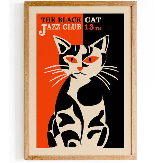 The Black Cat Jazz Club Poster