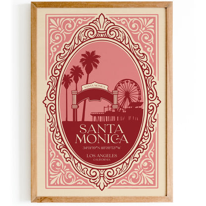 Santa Monica Pier California Poster