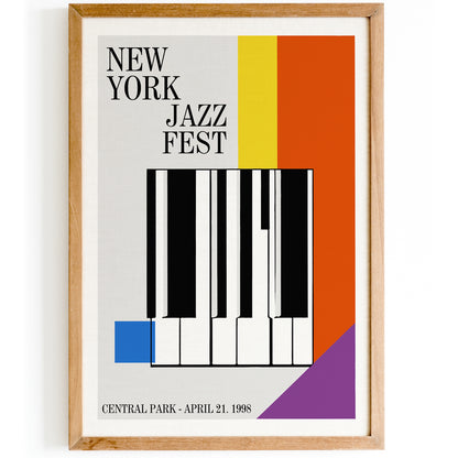 New York Jazz Fest Retro Poster
