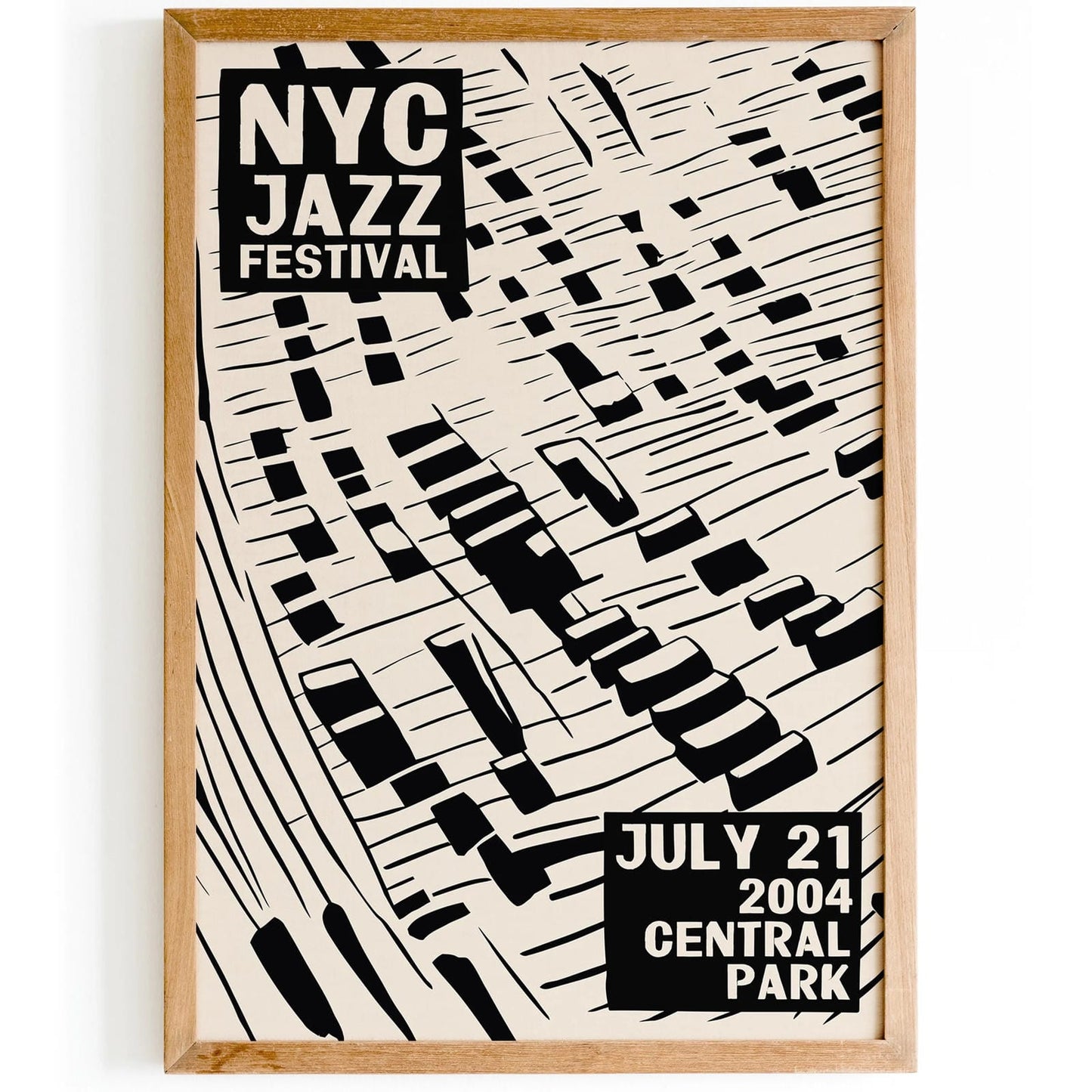 NYC Jazz Festival 2004 Retro Print