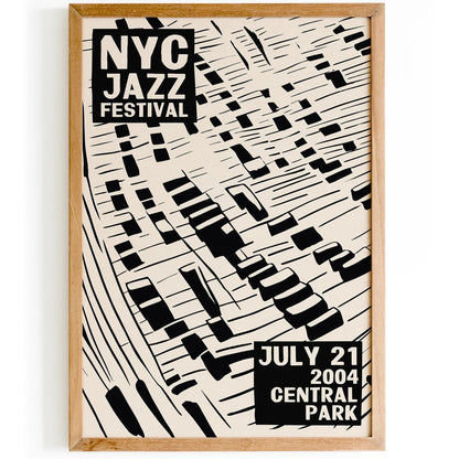 NYC Jazz Festival 2004 Retro Print