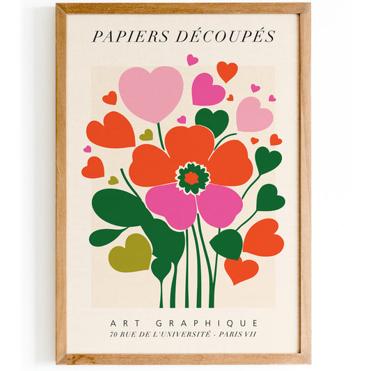 Papier Decoupes Floral French Art Print