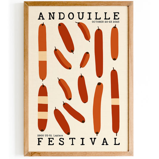 Andouille Sausage Festival 2023 Poster