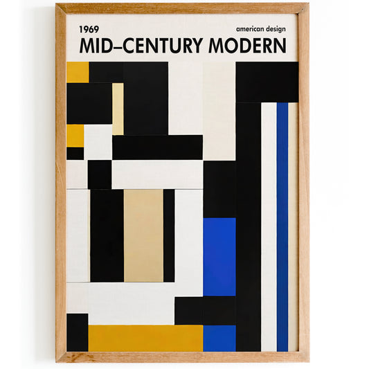 Mid Century Modern American Art Print